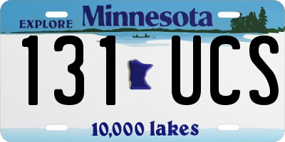 MN license plate 131UCS