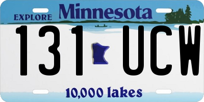 MN license plate 131UCW