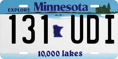 MN license plate 131UDI