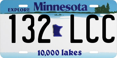 MN license plate 132LCC