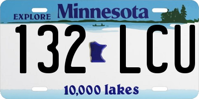MN license plate 132LCU