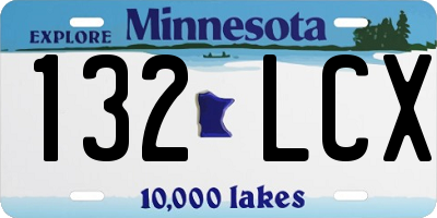 MN license plate 132LCX