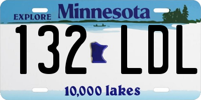 MN license plate 132LDL