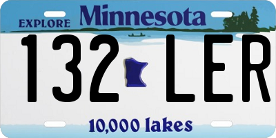 MN license plate 132LER