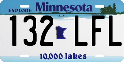 MN license plate 132LFL