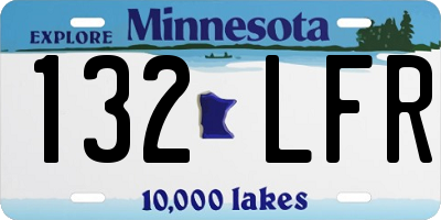 MN license plate 132LFR