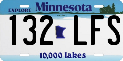 MN license plate 132LFS