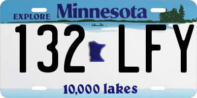 MN license plate 132LFY