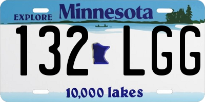 MN license plate 132LGG