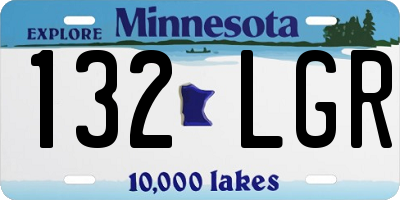 MN license plate 132LGR