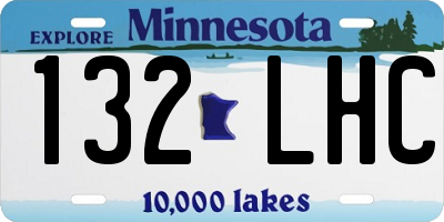 MN license plate 132LHC