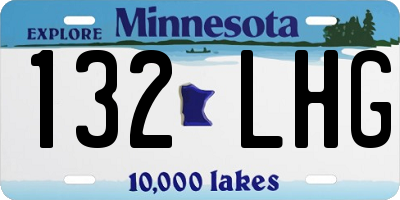 MN license plate 132LHG