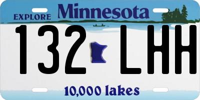 MN license plate 132LHH