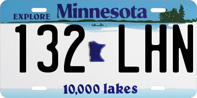 MN license plate 132LHN