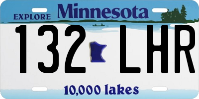 MN license plate 132LHR