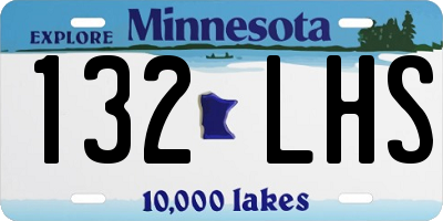 MN license plate 132LHS