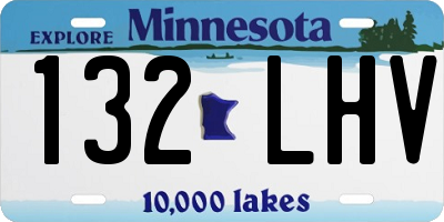 MN license plate 132LHV
