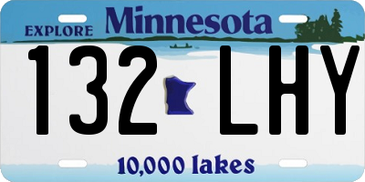 MN license plate 132LHY