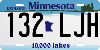 MN license plate 132LJH