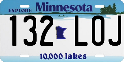 MN license plate 132LOJ