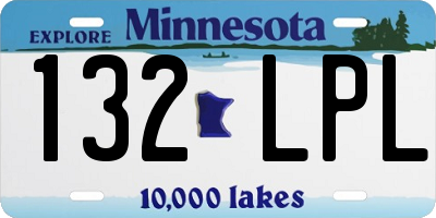 MN license plate 132LPL
