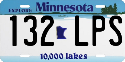 MN license plate 132LPS