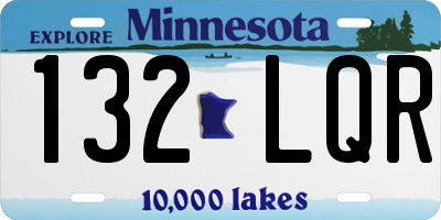 MN license plate 132LQR