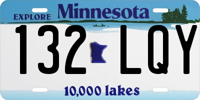 MN license plate 132LQY