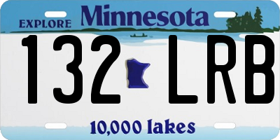 MN license plate 132LRB