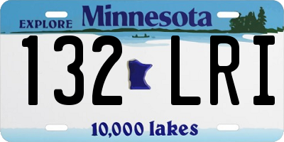 MN license plate 132LRI