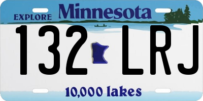 MN license plate 132LRJ