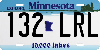 MN license plate 132LRL