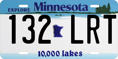 MN license plate 132LRT