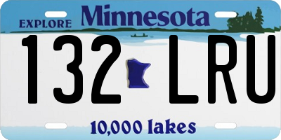 MN license plate 132LRU