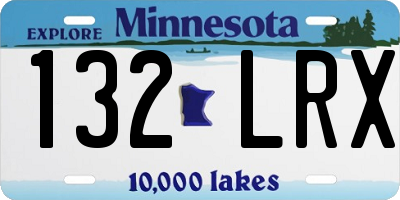 MN license plate 132LRX