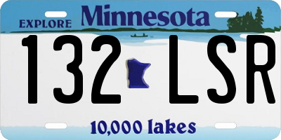 MN license plate 132LSR