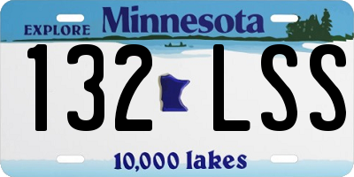 MN license plate 132LSS