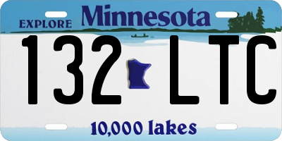 MN license plate 132LTC