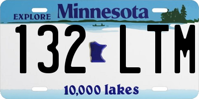 MN license plate 132LTM