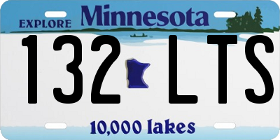 MN license plate 132LTS