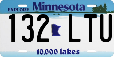 MN license plate 132LTU