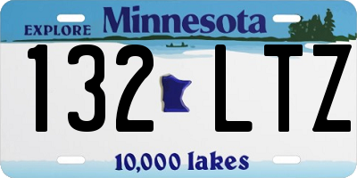 MN license plate 132LTZ