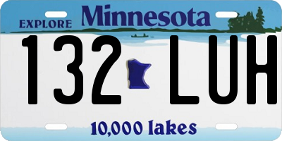 MN license plate 132LUH