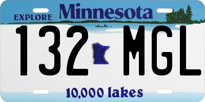 MN license plate 132MGL
