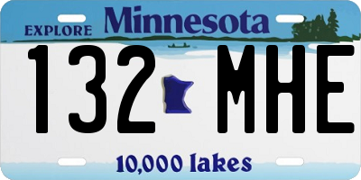 MN license plate 132MHE