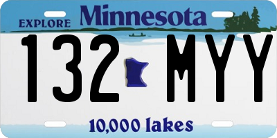 MN license plate 132MYY