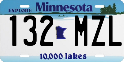 MN license plate 132MZL