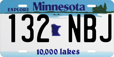 MN license plate 132NBJ