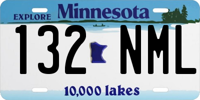 MN license plate 132NML