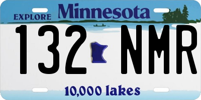 MN license plate 132NMR